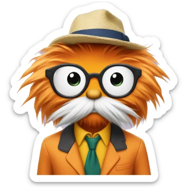  Preppy lorax sticker