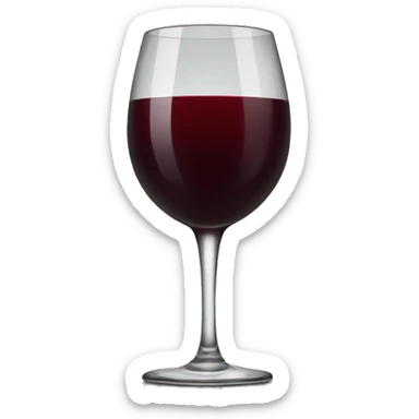 Red wine sticker