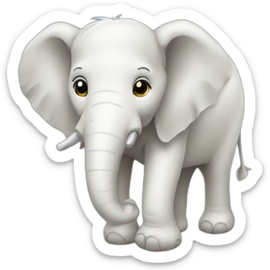 elefante blanco sticker