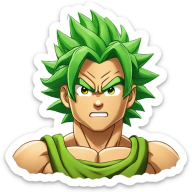 Broly dragon ball sticker