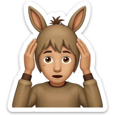 Ami burro le duele la cabeza sticker