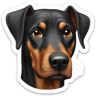 dóberman  sticker