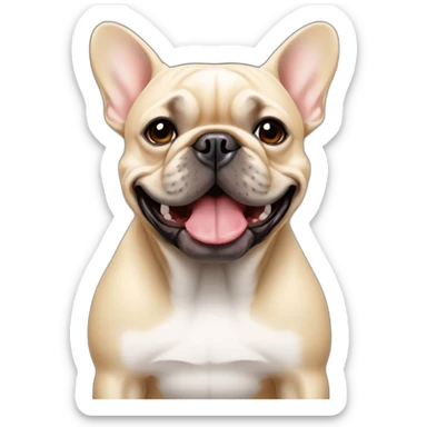 beige-french-bulldog sticker