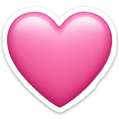 Pink heart  sticker