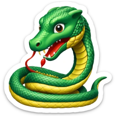 Persuasions.ai serpent mascot sticker