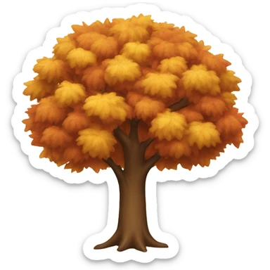 Autumn tree sticker