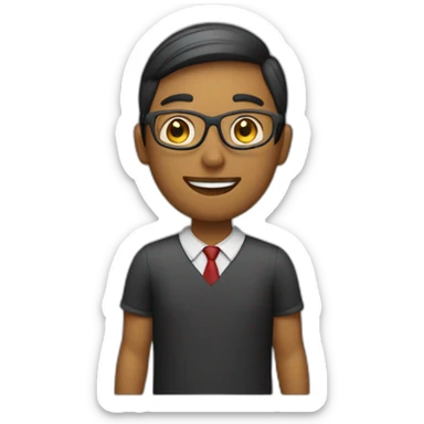 teacher with chalkboard on the back sticker