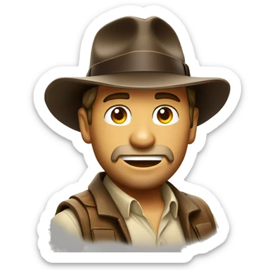 INDIANA JONES DRUNK sticker