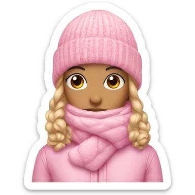 Winter Pink Accessories  sticker