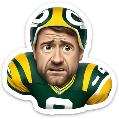 Aaron rogers crying sticker