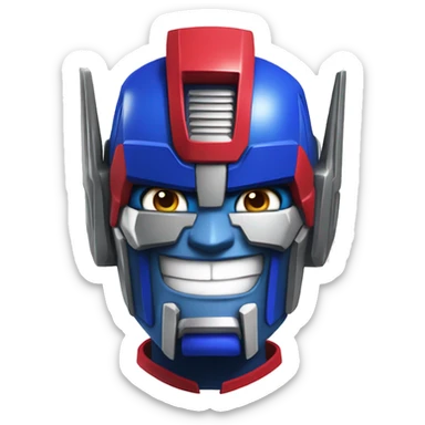 Optimus prime smile sticker