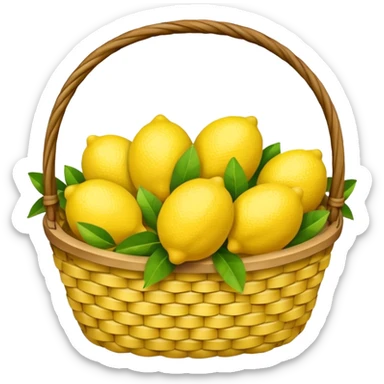 Lemon basket  sticker