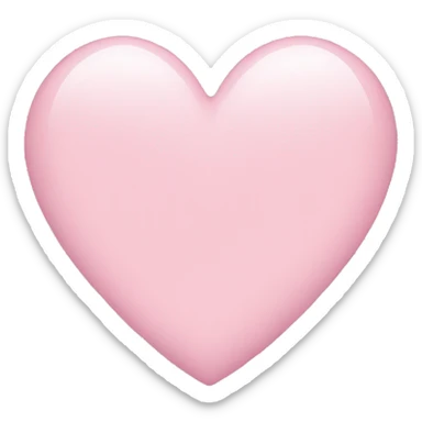 Light pink heart sticker