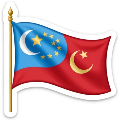 east turkistan flag sticker