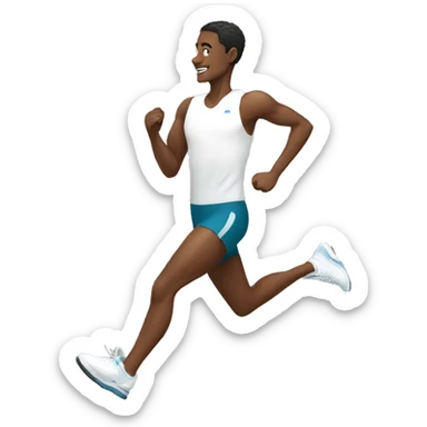 White runner sticker