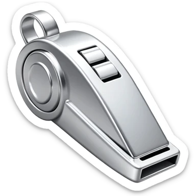 sports ref whistle sticker