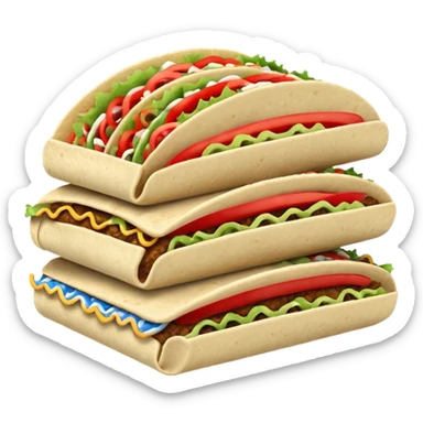Emoji tacos bleu blanc rouge blue white red tacos emoji sticker