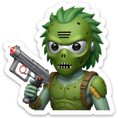 Pickle rick vs Predator sticker