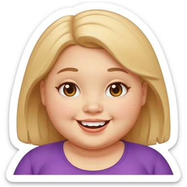 chubby girl sticker