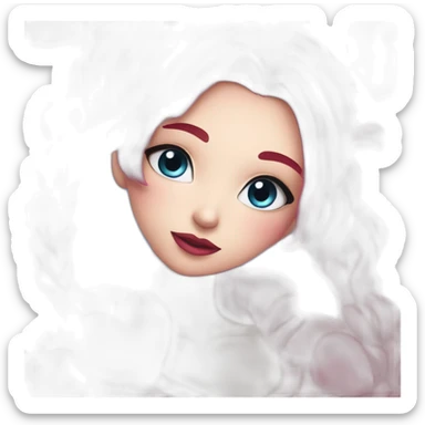 Coeur rouge bleu rose sticker