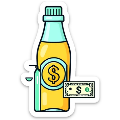 “Ezaz E2E” subtitle with champaign and dollar emoji sticker