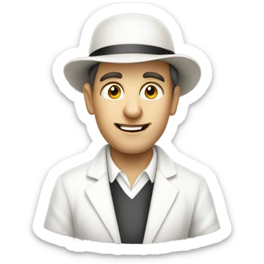 Bowler, Cricket Game, white cloths sticker