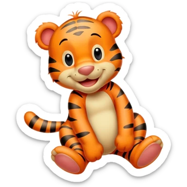 Tigger from Winnie the Pooh, bouncy and cheerful sticker