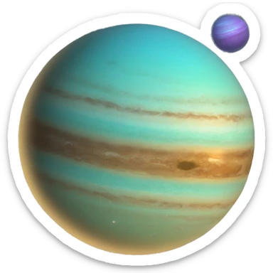 uranus planet with ring sticker