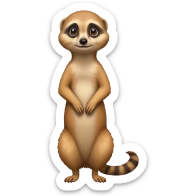 Create a meerkat emoji sticker
