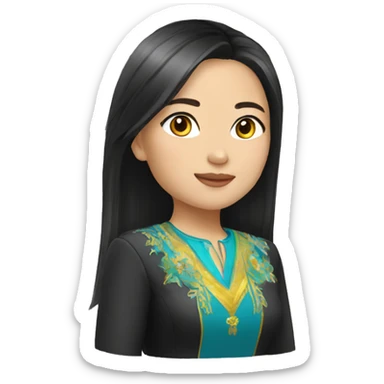 vip kazakh girl sticker