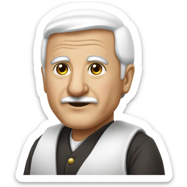 Göz seğiren aynı anda gülen bir yüz  sticker