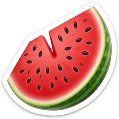 Watermelon slice sticker