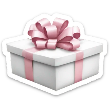 Light pink Christmas gifts under a white Christmas tree  sticker