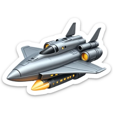 war spaceship sticker