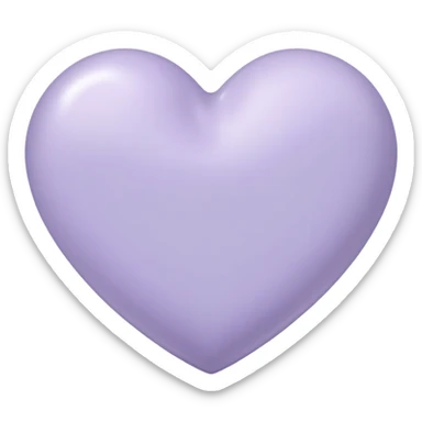 Pale lavender heart sticker