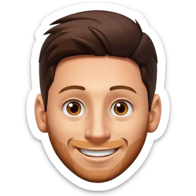 Messi face sticker
