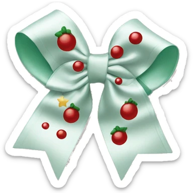 Christmas hair bow sticker