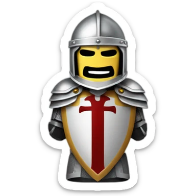 Knights Templar with sword sticker