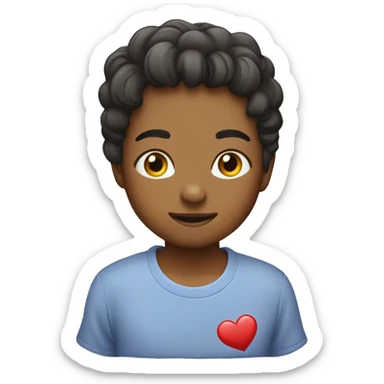 T-shirt with the inscription “I ❤️ mari” sticker