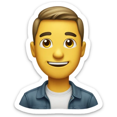 Emoji smiling with wide eyes sticker