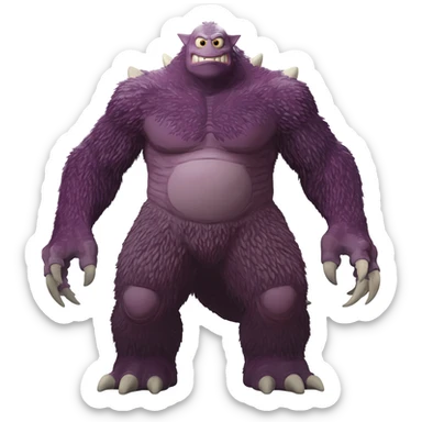 a full view of Giant monster sticker