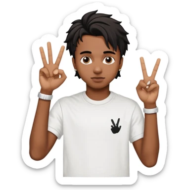 Playboi carti yvl hand sign sticker