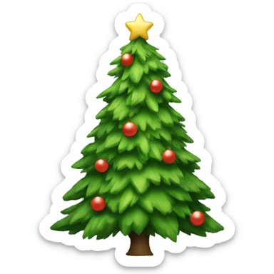 Christmas tree sticker