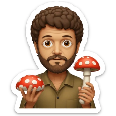 terence mckenna mushroom sticker
