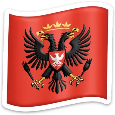 albania flag sticker