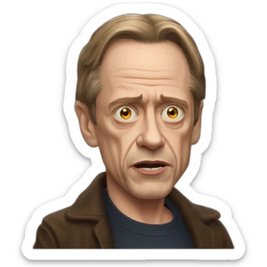 Steve buscemi qui fait les cornes du diable sticker