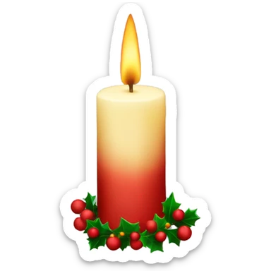  Christmas Candle  sticker