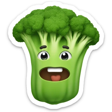 a baggy with broccoli  sticker