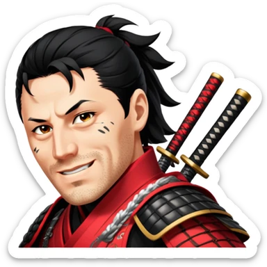 Daring Samurai sticker