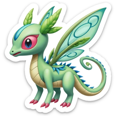 Meloetta-Cresselia-Celebi-Flygon-Palkia-Stitch-Fakémon-creature-hybrid sticker